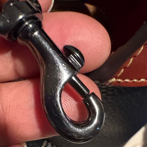 Dooney & Bourke Black and Brown Hobo Bag - Picture 8 of 15